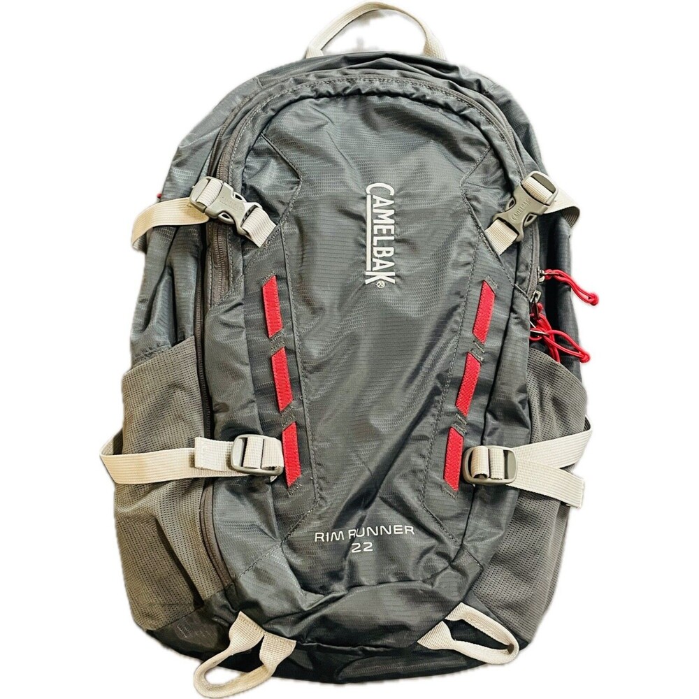 Camelbak Rim Runner 22 Backpack Bag Grey Red 20”x13”